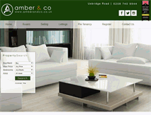 Tablet Screenshot of amberandco.co.uk